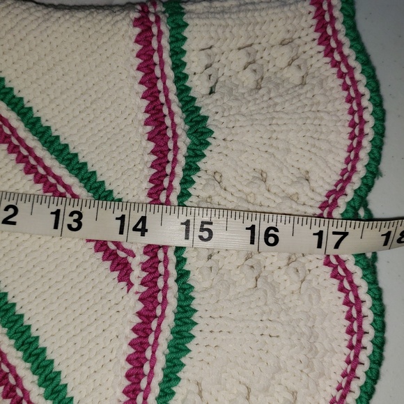 ba&sh Helois Tank Top Knit Cottagecore Fairy Festival Coastal Pink Green Ecru XS - Picture 6 of 11